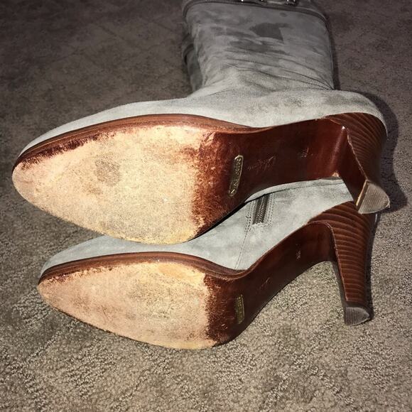 COLE HAAN Nicole Air Tall Boot Gray Suede Size 8 - Picture 7 of 8